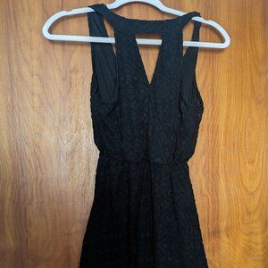 Candie's Black Lace Midi Dress